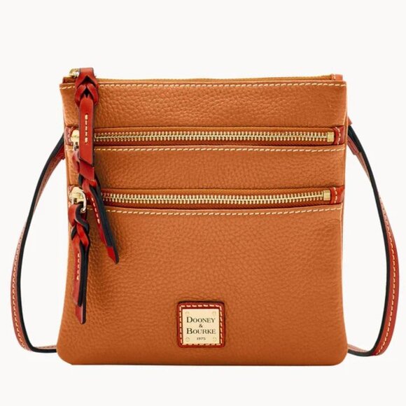 Dooney & Bourke - Pebble Grain Triple Zip Crossbody - Picture 2 of 5